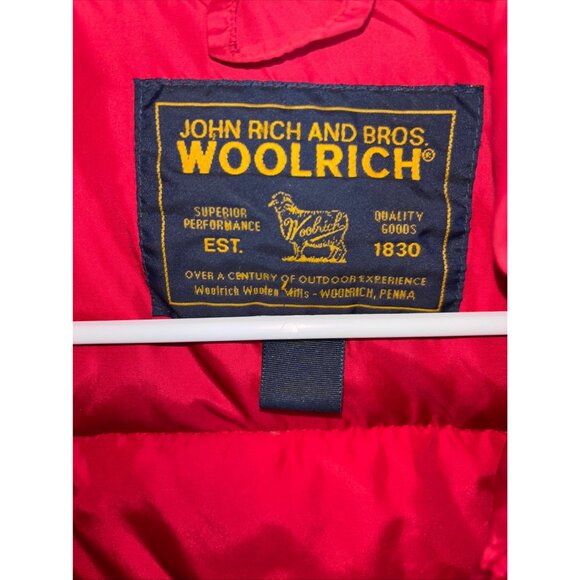 Woolrich Mens Red Puffer Vest Size M - Picture 10 of 16